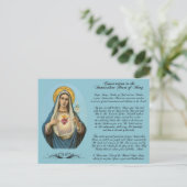 Immaculair hart van Mary Custom Briefkaart (Staand voorkant)