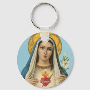 Immaculair hart van Mary Our Lady katholieke Gift Sleutelhanger