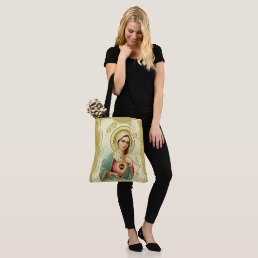  immaculair hart van Mary w/cherubs Tote Bag (Op model)