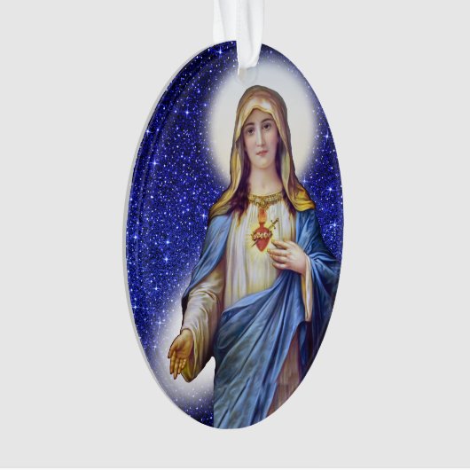 Immaculair hart van Mary - Zie Terug Ornament (voorkant)