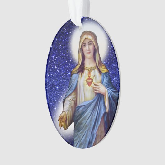 Immaculair hart van Mary - Zie Terug Ornament (voorkant)