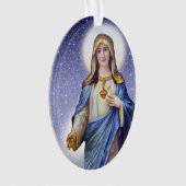 Immaculair hart van Mary - Zie Terug Ornament (voorkant)