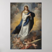 Immaculair vermoeden van conceptie Virgin Murillo Poster (Voorkant)