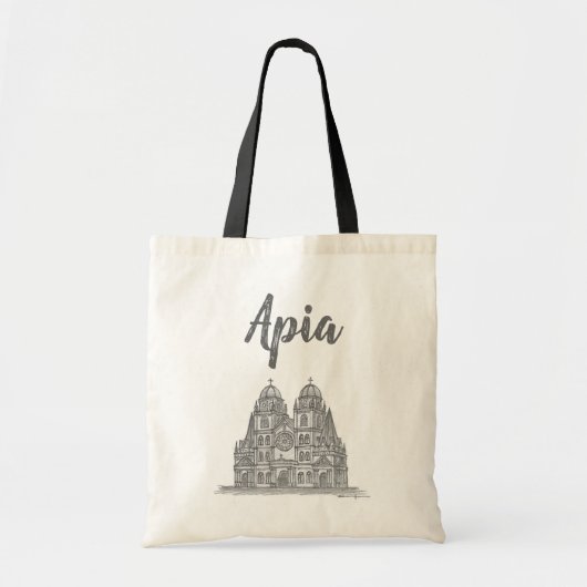 Immaculate Conception Cathedraal, Apia, Samoa Tote Bag (Voorkant)
