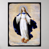 Immaculate Conception Cloud en Cherub - Zurbaran Poster (Voorkant)