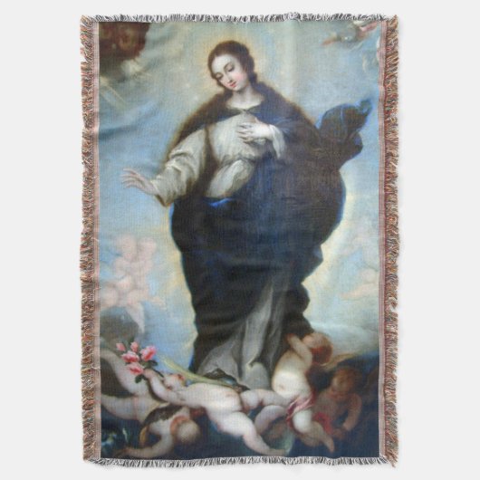 Immaculate Conception Virgin Mary Assumption 05 Deken (Voorkant Verticaal)