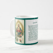 Immaculate en Sorrowful Heart Virgin Mary Prayer Koffiemok (Voorkant links)