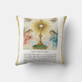 Immaculate Heart Mary Fatima Angels Monstrance Kussen (Achterkant)