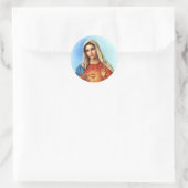 Immaculate Heart Mary Ronde Sticker (Tas)