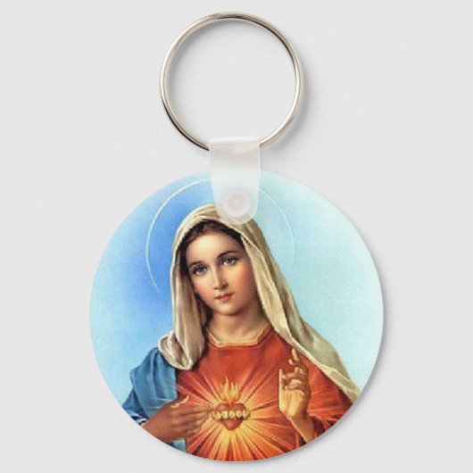 Immaculate Heart Mary Sleutelhanger (Voorkant)