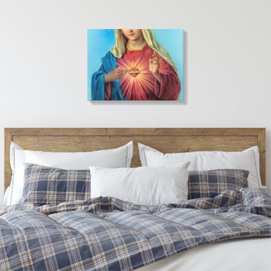 Immaculate Heart Of Mary Canvas Afdruk (Insitu (Slaapkamer))