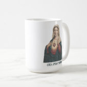 Immaculate Heart of Mary Ora Pro Nobis Icon Koffiemok (Voorkant rechts)