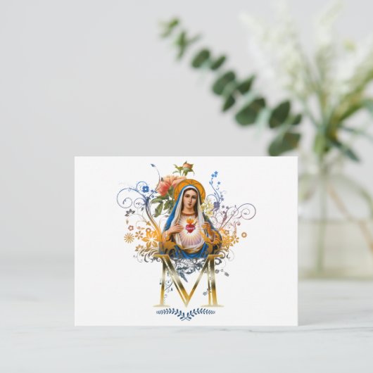 Immaculate Heart van Mary Briefkaart (Staand voorkant)