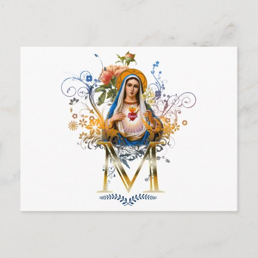 Immaculate Heart van Mary Briefkaart (Voorkant)