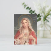 Immaculate Heart van Mary Briefkaart (Staand voorkant)