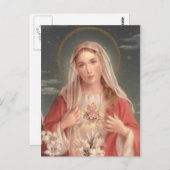 Immaculate Heart van Mary Briefkaart (Voorkant / Achterkant)