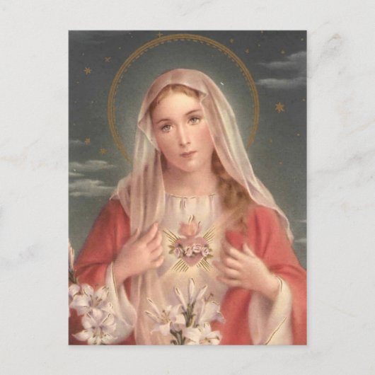 Immaculate Heart van Mary Briefkaart (Voorkant)