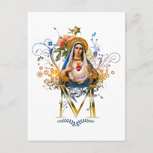 Immaculate Heart van Mary Briefkaart (Voorkant)