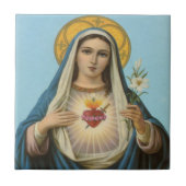 Immaculate Heart van Mary Custom Tile 2 Tegeltje (Voorkant)