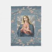 Immaculate Heart van Mary Fleece Deken (Voorkant)