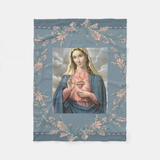 Immaculate Heart van Mary Fleece Deken (Voorkant)