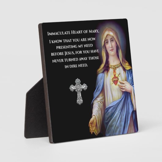 Immaculate Heart van Mary Fotoplaat (Voorkant)