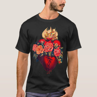 Immaculate Heart van Mary  Gezegende Sorrows T-shirt
