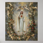 Immaculate Heart van Mary, Maagd Mary Poster (Voorkant)