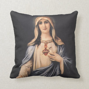 Immaculate Heart van Mary Madonna Virgin Moeder Kussen