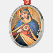 Immaculate Heart van Mary Metalen Ornament (Links)