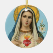 Immaculate Heart van Mary Our Lady Keramisch Ornament (Voorkant)
