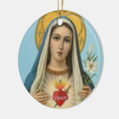 Immaculate Heart van Mary Our Lady Keramisch Ornament (Links)