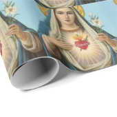 Immaculate Heart van Mary Our Lady religieus afbee Cadeaupapier (Rol Hoek)