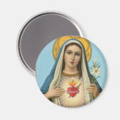 Immaculate Heart van Mary Our Lady religieus afbee Magneet (Voorkant / Achterkant)