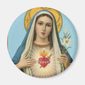 Immaculate Heart van Mary Our Lady religieus afbee Magneet (Voorkant)