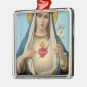 Immaculate Heart van Mary Our Lady religieus afbee Metalen Ornament (Links)
