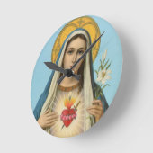 Immaculate Heart van Mary Our Lady religieus afbee Ronde Klok (Hoek)