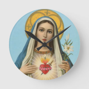 Immaculate Heart van Mary Our Lady religieus afbee Ronde Klok