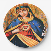 Immaculate Heart van Mary Papieren Bordje (Voorkant)