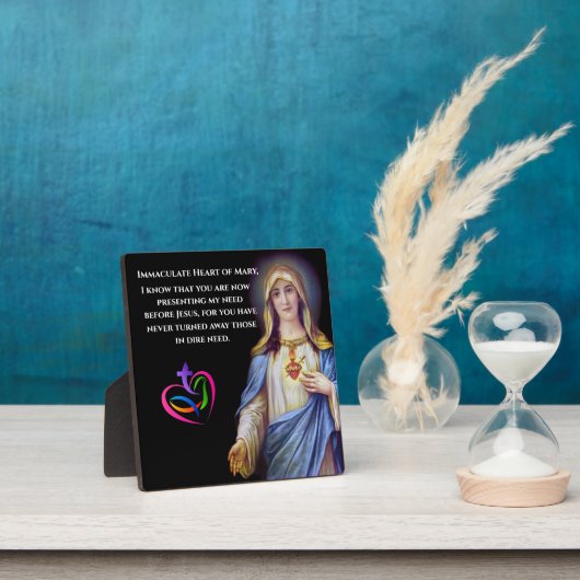 Immaculate Heart van Mary Plaque Fotoplaat (Insitu)