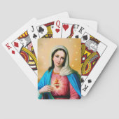 Immaculate Heart van Mary Pokerkaarten (Achterkant)