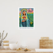 Immaculate Heart van Mary Poster, 18x24 inch Poster (Keuken)