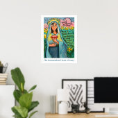 Immaculate Heart van Mary Poster, 18x24 inch Poster (Thuiskantoor)