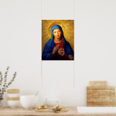 Immaculate Heart van Mary - Poster van onze Lady V (Keuken)