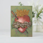 Immaculate Heart van Mary Prayer Kaart (Staand voorkant)