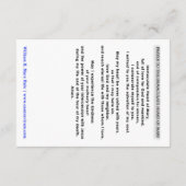 Immaculate Heart van Mary Prayer Kaart (Achterkant)