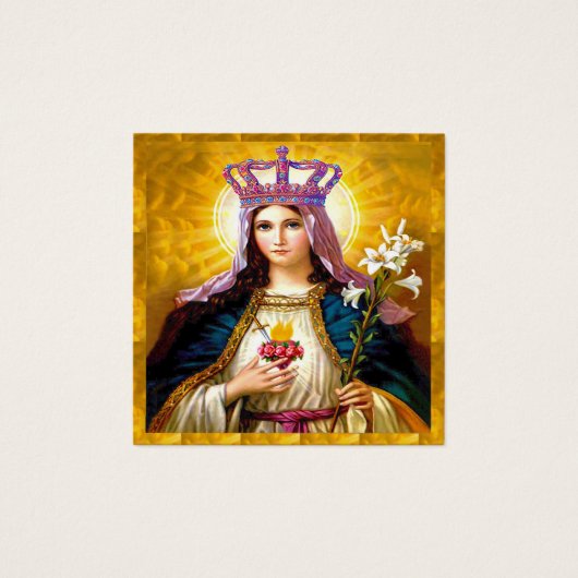 Immaculate Heart van Mary Prayer Kaart (Voorkant)