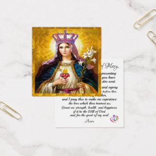 Immaculate Heart van Mary Prayer Kaart