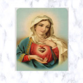 Immaculate Heart van Mary Prayer Kaart Visitekaartje