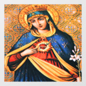 Immaculate Heart van Mary Raamsticker (Vel)